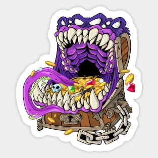 Monster Treasure Chest Sticker